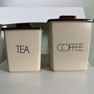 Vintage 🍋 Coffee & Tea Canister containers